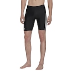 Shorts de Natação adidas 3 Stripes Jam Masculino PRETO/BRANCO