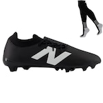 Chuteira de Campo New Balance Furon Dispatch Fg V7+ Meião - Adulto PRETO