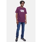 Camiseta Ecko Masculina Elevate Brand Vinho Arrocheado - Ecko - Masculino VINHO