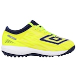 Chuteira Society Umbro Ultimate - Infantil AMARELO/AZUL ESCURO