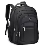 Mochila Executiva Notebook Impermeável Reforçada Senha Antifurto com Porta Usb PRETO