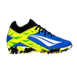 Chuteira Society Penalty Rx Locker Y-3 - Infantil Azul/Amarelo