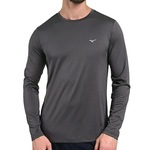 Camiseta Manga Longa Mizuno Treino x - Masculina CINZA