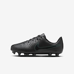 Chuteira de Campo Nike Tiempo 10 Club - Infantil PRETO