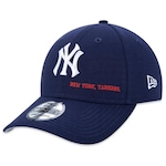 Boné Aba Curva New Era 3930 New York Yankees Club House Fechado - Adulto AZUL ESCURO