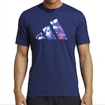 Camiseta adidas Essentials Camuflada - Masculina AZUL