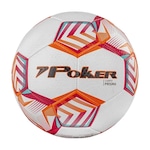 Bola de Futebol de Campo Poker Training Prisma BRANCO/LARANJA