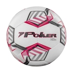 Bola de Futebol de Campo Poker Training Prisma BRANCO/VERMELHO