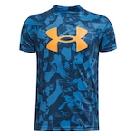 Camiseta Under Armour Tech Printed - Infantil AZUL