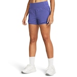 Shorts 2 em 1 Under Armour Treino Flex Woven - Feminino AZUL