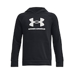 Blusão de Moletom Under Armour Rival Fleece Big Logo - Infantil PRETO