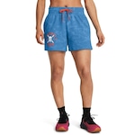 Shorts Under Armour Project Rock Underground Terry - Feminino AZUL