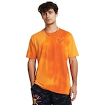 Camiseta Under Armour Project Rock Sun Wash Graphic - Masculina LARANJA