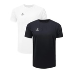 Kit Camiseta Topper Fut Classic - 2 Unidades - Infantil BRANCO/PRETO