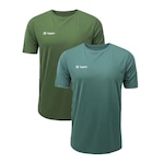 Kit Camiseta Topper Sky - 2 Unidades - Masculina VERDE