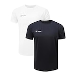 Kit Camiseta Topper Feeling - 2 Unidades - Masculina PRETO/BRANCO