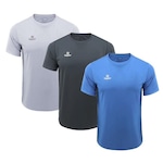 Kit Camiseta Topper Faster - 3 Unidades - Masculina AZUL