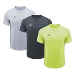 Kit Camiseta Topper Faster - 3 Unidades - Masculina VERDE