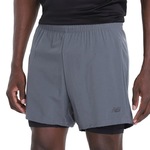 Shorts 2In1 New Balance Sport Essentials - Masculino CINZA