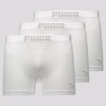 Kit Cueca Boxer Puma sem Costura - 3 Unidades - Masculina BRANCO