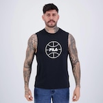 Camiseta Regata Fila Letter Basket - Masculina PRETO