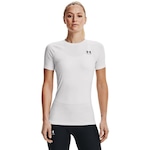 Camiseta de Compressão Under Armour Heatgear Authentics - Feminina BRANCO