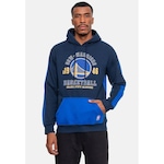 Blusão de Moletom com Capuz Nba Team Town Golden State Warriors - Masculino AZUL ESCURO