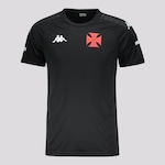 Camisa do Vasco Details Supporter 2024 Kappa - Masculina PRETO