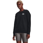 Blusão de Moletom sem Capuz Under Armour Essential Crew - Feminino PRETO