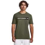 Camiseta Under Armour Chest Stripe - Masculina VERDE