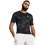 Camiseta de Compressão Under Armour Heatgear Armour Printed - Masculina PRETO