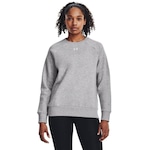 Blusão de Moletom sem Capuz Under Armour Rival Fleece Crew - Feminino CINZA