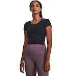 Camiseta Under Armour Meridian Fitted - Feminina PRETO