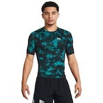 Camiseta de Compressão Under Armour Heatgear Armour Printed - Masculina AZUL