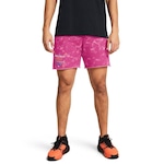 Shorts Under Armour Project Rock Aop Rival Terry - Masculino ROSA