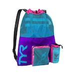 Mochila Saco Drenante Para Equipamento Natação Tyr Mummy 40L ROXO/AZUL