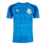 Camisa Pré-Jogo do Palmeiras 2024 Puma - Masculina AZUL