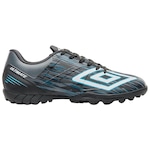 Chuteira Society Umbro Ultimate - Adulto PRETO/AZUL