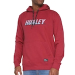 Blusão de Moletom Hurley Canguru Fastlane - Masculino VERMELHO