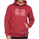 Blusão de Moletom Hurley Canguru Skull Pe - Masculino VERMELHO