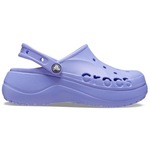 Sandália Crocs Baya Plataform Clog Digital - Feminino Lilas