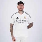 Camisa do Real Madrid I 2025 adidas 9 Mbappé - Masculina BRANCO