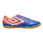 Chuteira Futsal Umbro Action - Adulto AZUL/LARANJA