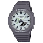 Relógio Casio G-Shock Ga-2100Hd-8Adr Hidden Glow Carbon Core Guard CINZA