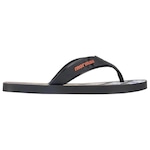 Chinelo Mormaii Tropical Grafics - Masculino PRETO/LARANJA