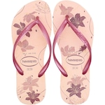 Chinelo de Dedo Havaianas Slim Organic 2 Floral - Feminino ROSA/ROSA CLA