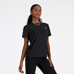 Camiseta New Balance Athletics Run - Feminina PRETO