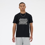 Camiseta New Balance Sport Culture Run - Masculina PRETO