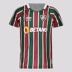 Camisa do Fluminense I 2024 Umbro - Infantil VERMELHO