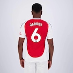 Camisa Arsenal Home 2025 6 Gabriel adidas - Masculina VERMELHO